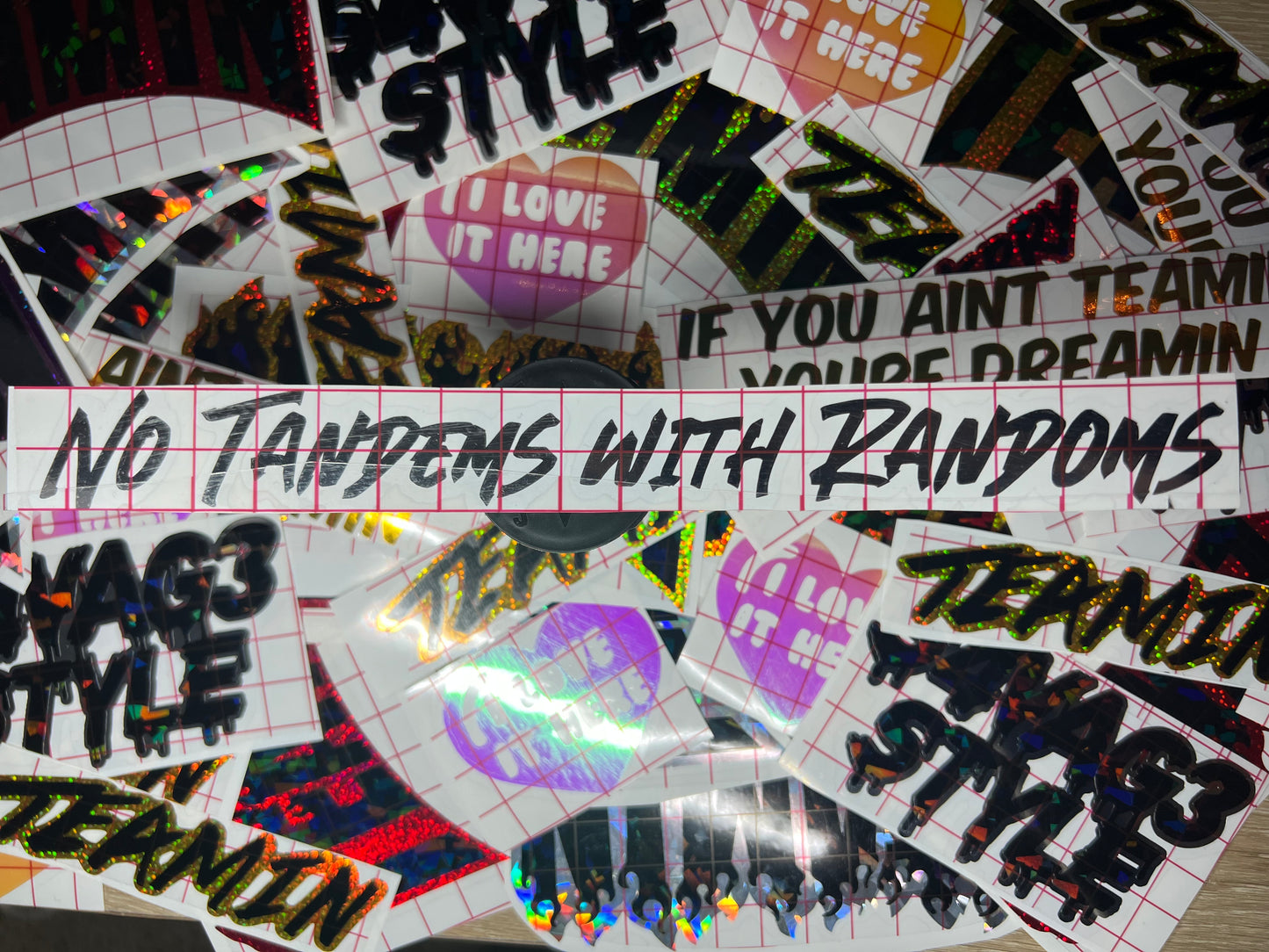No Tandems With Randoms Sticker