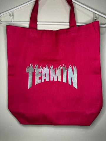 Teamin Flames Tote Bag