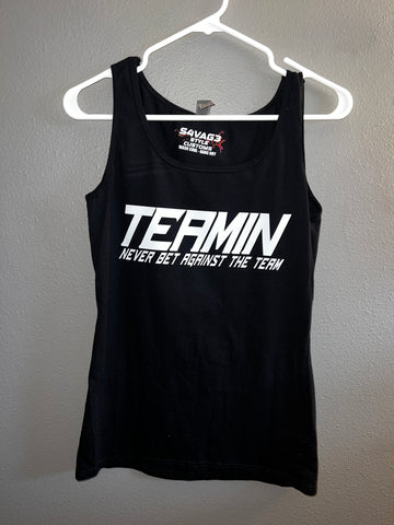 Womens Fitted Tank Top Never Bet Against the Team